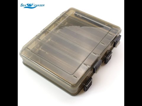 Fishing Lure 20cmx15cmx5cm Box Double Sided Tackle Box