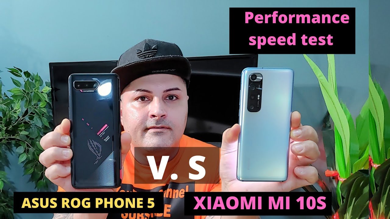ASUSE ROG PHONE 5 (V. S) XIAOMI MI 10S speed test performance test very interesting