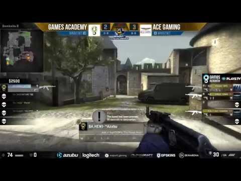 WinOut CS:GO Tournament - Games Academy vs. ACE Gaming (Mapa 1 - Cbble) - Narração PT-BR
