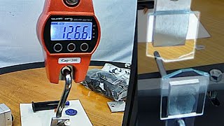 Test resistenza incollaggio UV LED vetro 4mm