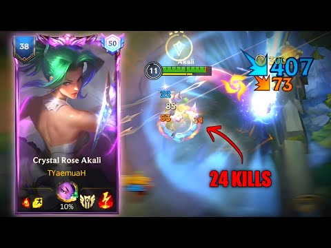 INSANE AKALI: 24 KILLS Hard Solo Carry With This Build!