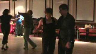 Morris Rodham dances with Corinna Spencer after her Hip Operation (not Hip-Hop but after Hip Op!)