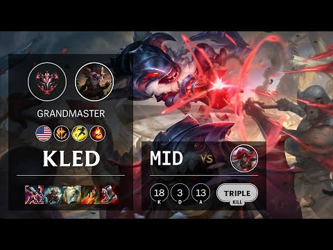 Kled Mid vs Katarina - NA Grandmaster Patch 11.10