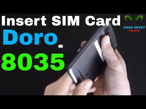 Doro 8035 Insert The SIM Card
