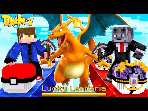 NOVA CORRIDA de LUCKY PIXELMON OMEGA vs LENDÁRIA de POKÉMON - MINECRAFT PIXELMON MOD