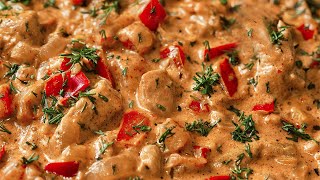 Pollo Cremoso con Verduras y Queso