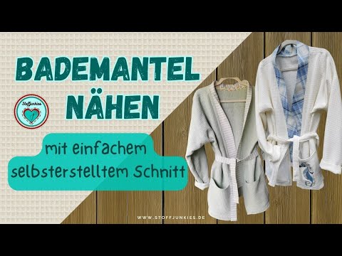 Bademantel nähen – ganz einfach mit selbsterstelltem EasyPeasy Schnitt