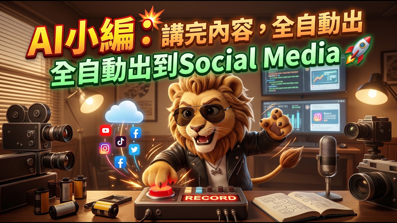 【廣東話】AI小編，你講完內容，全自動出到Social Media#AI #人工智能 #AI創業 #AI一人公司 #AI變現 #AI賺錢 #AI自動化 #自動化工作流  #ChatGPT  #龍蝦