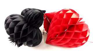 4pcs Cutouts Honeycomb Suits Hearts Spades Diamonds Clubs Dangling Garland Poker Style