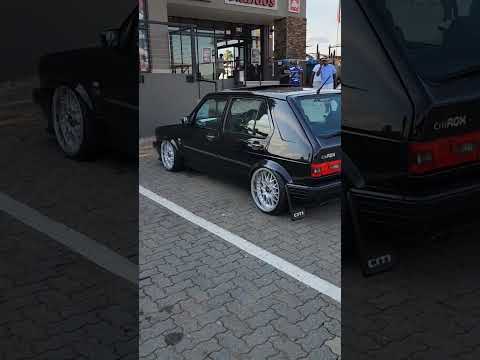 vw mk1 golf in South Africa.      #golf #vw #vwgolf #stance #stancenation #bagged #bbs