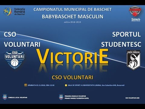 Victorie CSO Voluntari in CSO Voluntari - BC Sportul Studentesc (babybaschet, 03.11.2018 HD Version)