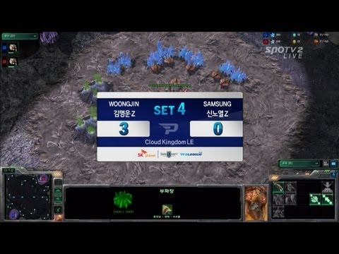 [SPL] Zero  [Woongjin] vs RorO [Samsung] 4SET / WCS Cloud Kingdom LE (01.01)