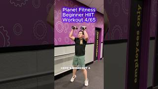 4/65 Planet Fitness Workouts! | Beginner Upper Body HIIT Using 2 Light Dumbbells 💪🏼