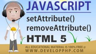 Download the video "Javascript setAttribute removeAttribute Methods Tutorial"