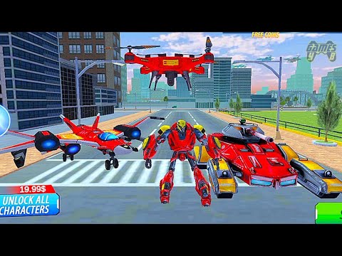 Multi Robot Transform Game 2021: Jet Tank Car Robot Transformation #4 - Android Gameplay