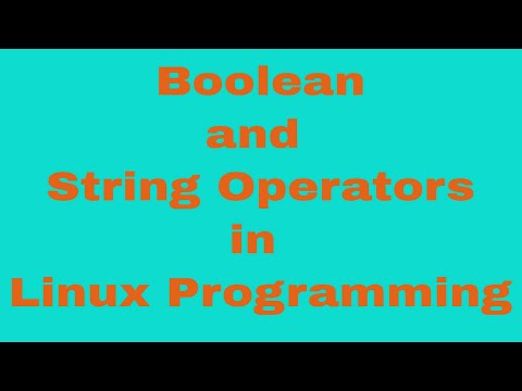 Operators In Linux Programming 2shell Script