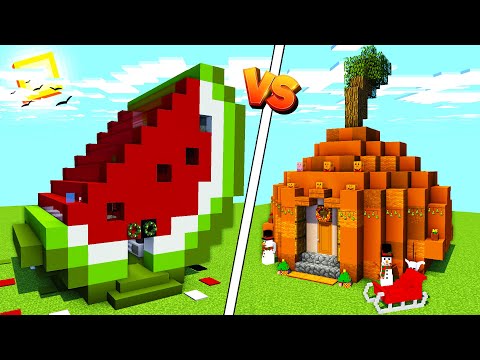 KARPUZ EV VS BAL KABAĞI EV KAPIŞMASI !! - Minecraft