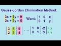 Algebra Solving Linear Equations By Using The Gauss Jordan Elimination Method 2 2