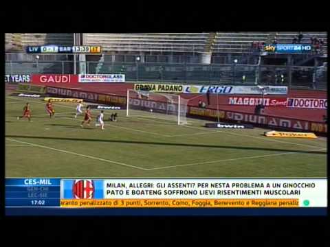 Livorno 1-2 Bari 18-2-2011 Highlights & Goals HD