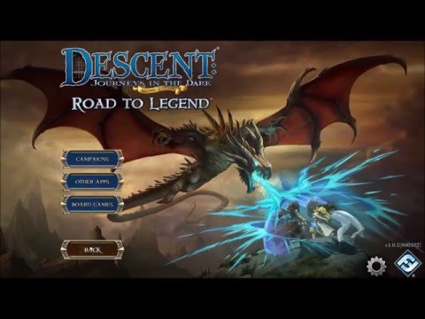 Board game Descent 2nd Edition - ROAD TO LEGEND APP [001] Campaign Introduction + Tutorial Let's ...