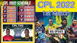 CPL Schedule 2022 1st Match Preview - All Teams Overseas Players | Caribbean Premier League | Live