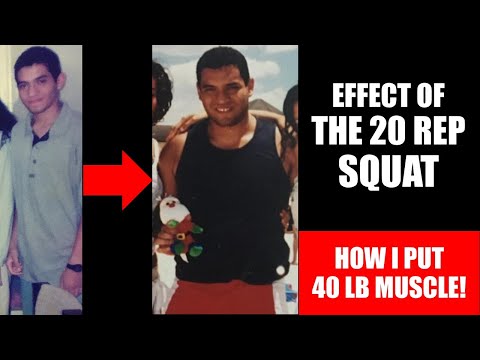 HOW I PUT ON 40 LB OF MUSCLE NATURALLY!! MY EXPERIENCE WITH THE 20 REP BREATHING SQUAT PROGRAM!