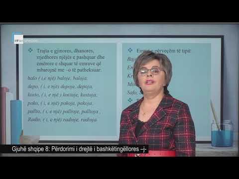 Gjuhë shqipe 8 - Përdorimi i drejtë i bashkëtingëllores –j