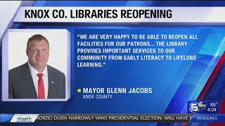 Changes at Knox County Libraries for reopening