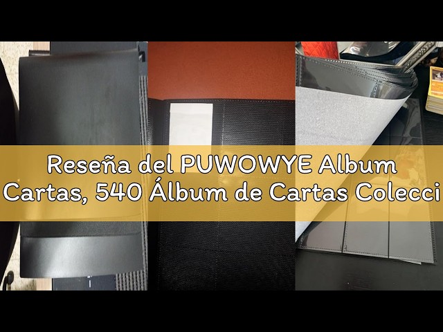 Vídeo relacionado con Álbum de tarjetas coleccionables, 50 páginas, 900 tarjetas, álbum coleccionable, carpeta de tarjetas de PU, archivador de tarjetas, cuaderno portátil resistente al agua, soporte de tarjetas