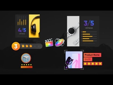 Apple Motion Template: Modern Rating Elements-Final Cut Pro