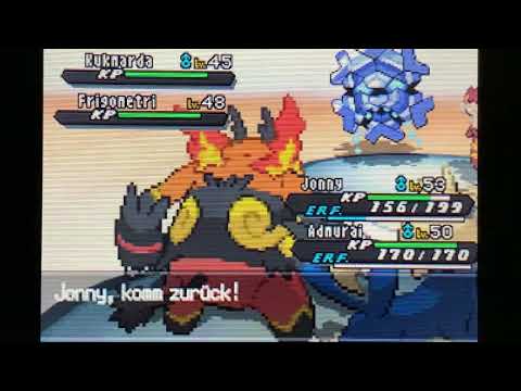Let's Play Pokemon Schwarz 2 Nuzlocke Part 54 Kampf gegen Violaceus und Team Plasma erneute Flucht