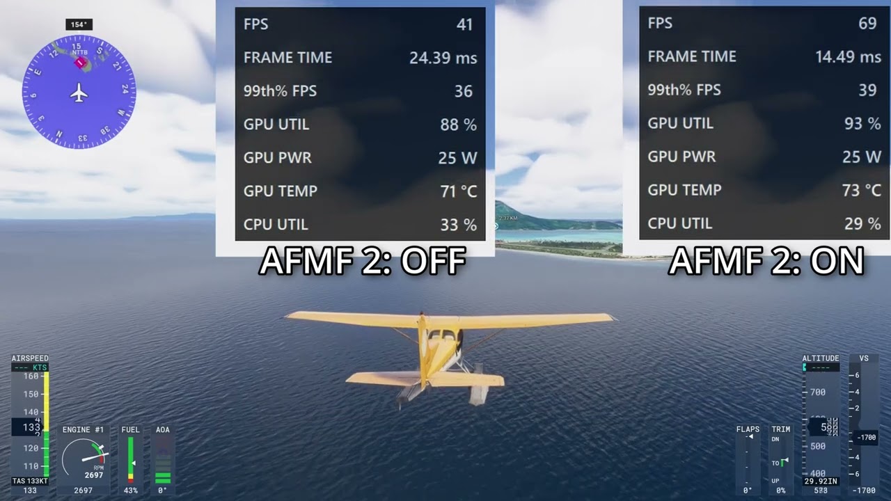 AFMF 2 in Microsoft Flight Simulator 2024 on ASUS ROG Ally - YouTube