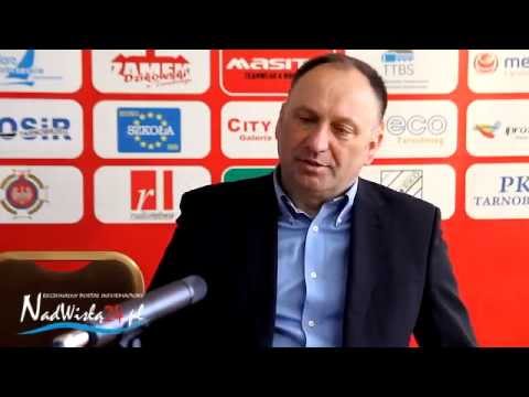 Konferencja prasowa po meczu Siarka Tarnobrzeg - Wisła Puławy 0:2, 04.04.2015