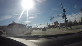 Driving to Abbot Kinney in LA Timelapse