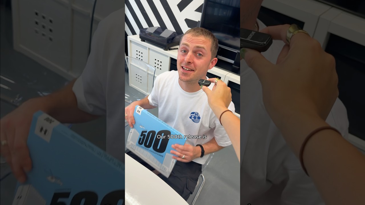 Throwing it back to our 500th release 💙🏥 What do you want to see from us next? #vinyl #shorts