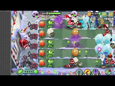 PvZ 2 - Pinata Party December 20, 2017 - Level 1 Plants