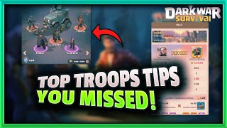 5 mẹo cần thiết mà người chơi Dark Wars Survival cần có để thống trị đấu trườngDark War Survival I The BIGGEST Troops Mistake You're Probably Making Right Now