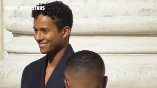 Jaafar Jackson arrival at show YSL Yves Saint Laurent Paris 23 june 2026 Fashion Week 