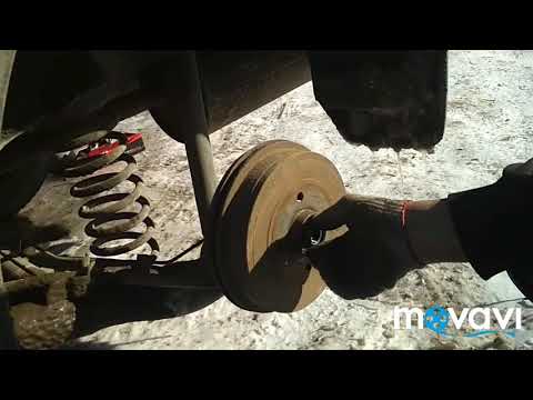 Рено логан снятие тормозного барабана