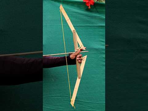 How To Make Bow And Arrow At Home #diy #craft #youtubeshorts #wood #bamboo