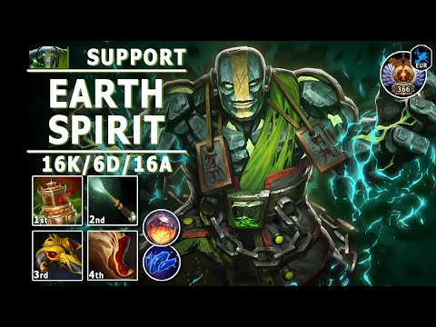 Earth Spirit Soft Support | 7.31b | Best Roaming Support | Dota 2 Immortal Gameplay