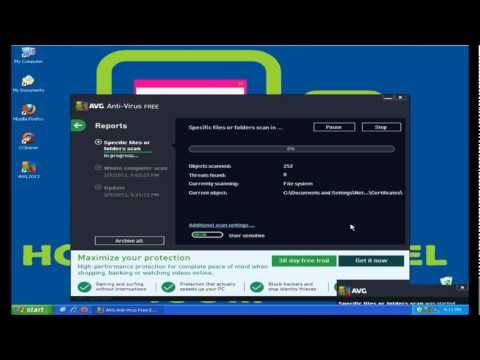 How to Scan Specific Files Folders AVG Antivirus FREE 2013