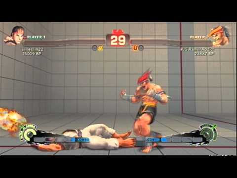 SSF4 jvilleslim22 (Ryu) VS. PJS RamenAddict (Adon) Rank