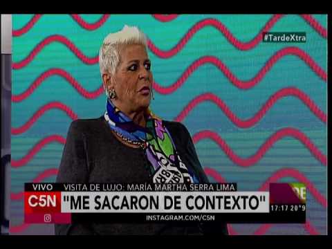 C5N - Tarde Xtra: Interview with María Martha Serra Lima (Part 2)
