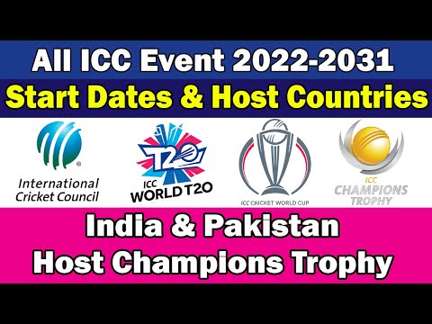 🏆All ICC World Cup 2022-2031 Start Date🏆Host Countries🏆T20 World Cup🏆Cricket World Cup Schedule