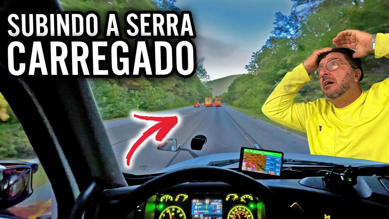 SUBINDO A SERRA CARREGADO- O POSTO TAVLOTADO NÃO TEM ONDE DORMIR 😴