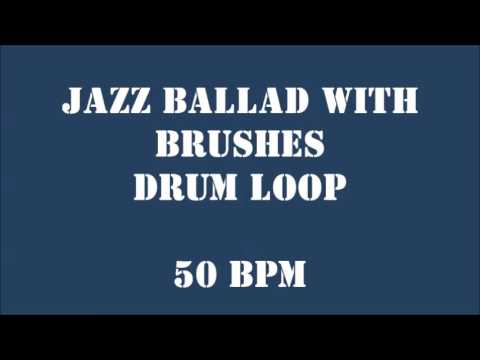 [Drum Loop for Practice] Jazz Ballad with Brushes 50 bpm