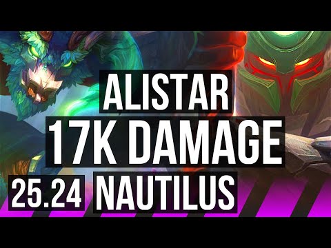 ALISTAR & Sivir vs NAUTILUS & Kai'Sa (SUP) | 17K damage | NA Grandmaster | 25.24