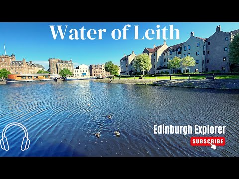 Edinburgh’s Beautiful Shore Water of Leith | Walking Tour | 4K HDR | ASMR