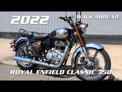 2022 Royal Enfield Classic 350 in Chrome Bronze walk around and features from Mark's Motorsports